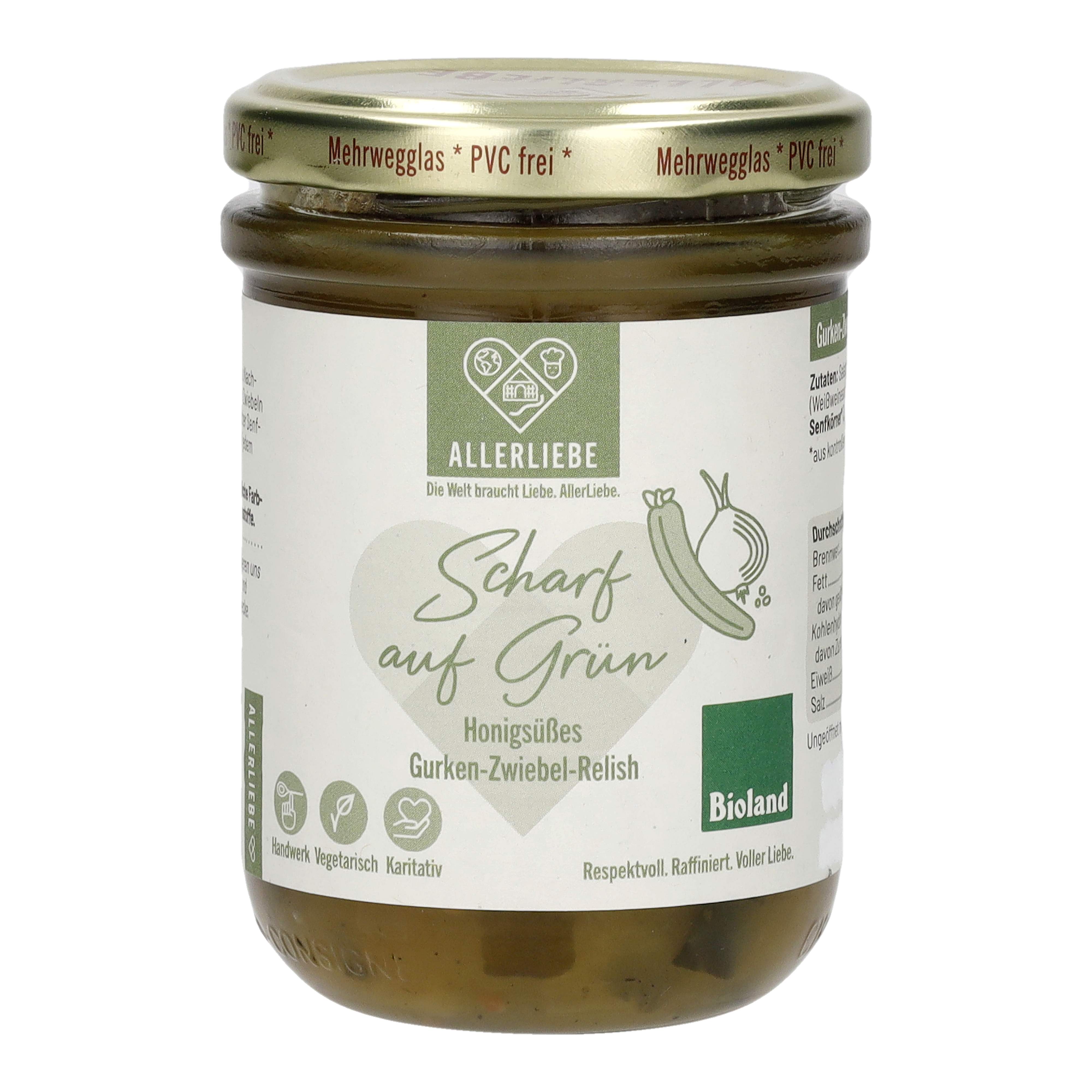Gurken Zwiebel Relish im Mehrwegglas 200 g