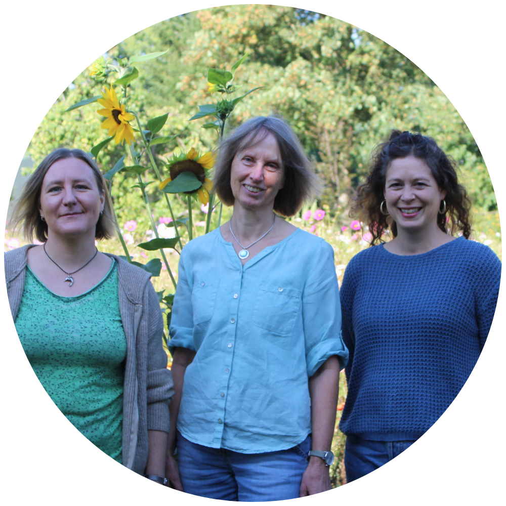 Jenny, Bärbel und Friederike aus der Kund:innenbetreuung der frischeKISTE